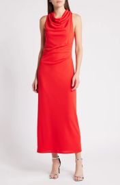 Altuzarra Nathalie Turtleneck Sleeveless Pleated Maxi Dress at Nordstrom