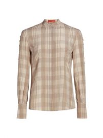 Altuzarra Oleana Plaid Top  SaksFifthAvenue at Saks Fifth Avenue