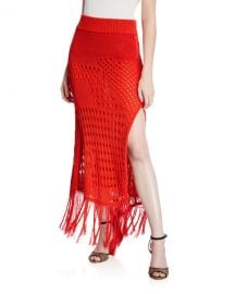 Altuzarra Open-Knit Midi Skirt at Neiman Marcus