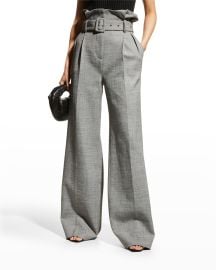 Altuzarra Rhode Belted Paperbag Wide-Leg Pants at Neiman Marcus