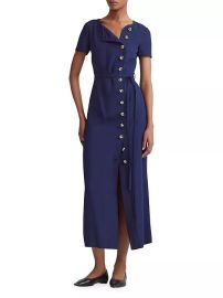 Altuzarra Rosa Asymmetric Button Front Dress at Saks Fifth Avenue