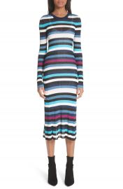 Altuzarra Stills Stripe Rib Knit Dress at Nordstrom