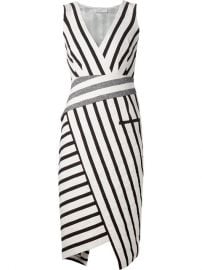 WornOnTV: Abby’s black and white striped v-neck dress on Girlfriends ...