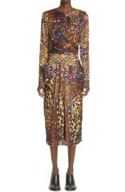 Altuzarra Tippi Dot Print Satin Midi Dress at Nordstrom