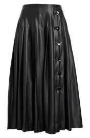 Altuzarra Tullius Pleated Faux Leather Skirt at Nordstrom