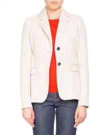 Altuzarra Two-Button Pinstripe Fenice Fitted Blazer   Neiman Marcus at Neiman Marcus