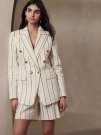 Alva Linen Cotton Blazer at Banana Republic