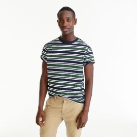 WornOnTV: Miles’s green and navy striped t-shirt on God Friended Me ...