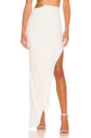 Alyssa Chain Skirt In Ivory at Revolve