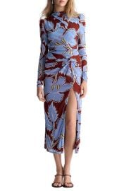 Amadis Floral Mesh Midi Dress at Nordstrom