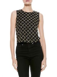 Amal Embellished Boxy Tank by Alice  Olivia at Saks Fifth Avenue