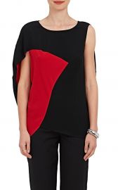 Amale Colorblocked Crepe Blouse by Zero Maria Cornejo at Barneys