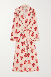 Amana Belted Printed Cotton-Voile Robe by Emilia Wickstead at Net A Porter