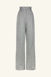 Amanda Linen High Waisted Tailored Pant Ash Pants Shona Joy Shona Joy International at Shona Joy