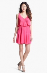 Amanda Uprichard Adrienne Ruffle Silk Dress at Nordstrom