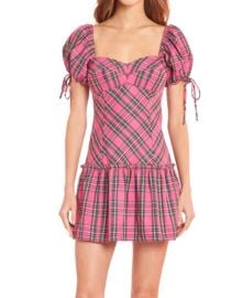 Amanda Uprichard Bryla Mini Dress in Pink Multi Shop Premium Outlets at Shop Simon