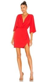 Amanda Uprichard Demetra Dress In Crimson at Revolve