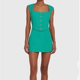 Amanda Uprichard Dresses Amanda Uprichard Georgie Skort Romper Seafoam Poshmark at Poshmark