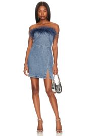 Amanda Uprichard Eleni Mini Dress In Caspian at Revolve