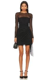 Amanda Uprichard Jasmine Mini Dress In Black at Revolve