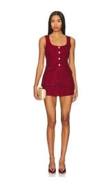 Amanda Uprichard Kya Romper In Wine at Revolve