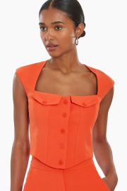 Amanda Uprichard Reeves Top in Mandarin at Amanda Uprichard