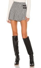 Amanda Uprichard Rizzo Skirt in Houndstooth at Revolve