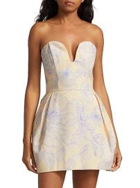 Amanda Uprichard Rosiella Floral Minidress at Saks Fifth Avenue