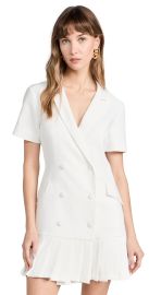 Amanda Uprichard Short Sleeve Mesha Dress Ivory XS at Shopbop