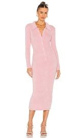 Amanda Uprichard X  Devin Midi Dress in Pink at Revolve