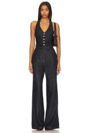 Amanda Uprichard X Revolve Isadore Denim Jumpsuit In Indigo at Revolve