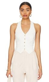 Amanda Uprichard X Revolve Quincy Vest In Ivory at Revolve