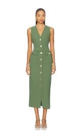 Amanda Uprichard X Revolve Sonata Dress In Fern at Revolve