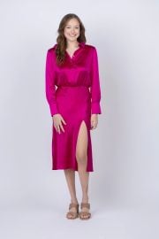 Amanda Uprichard Yael Dress in Magenta at CoatTails