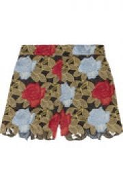 Amaris floral-crochet shorts at The Outnet