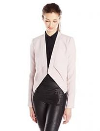 Amazoncom BCBGMAXAZRIA Womenand39s Lloyd Easy Layered Jacket Clothing at Amazon