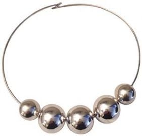 Amazoncom KENNETH JAY LANE-5 SILVER BEADS ON SILVER WIRE NECKLACE- OTHER COLORS AVAILABLE KENNETH JAY LANE Jewelry at Amazon