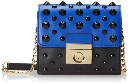 Amazoncom MILLY Sienna Stud Mini Cross Body Bag Blue at Amazon