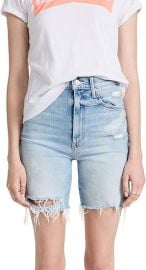 Amazoncom MOTHER Women39s Hw Smokin39 Short Fray Shorts Resting Beach Face Blue 24 Clothing Shoes amp Jewelry at Amazon