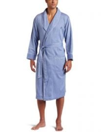 Amazoncom Nautica Menand39s Captains Woven Shawl-Collar Robe Light Robes For Men Clothing at Amazon