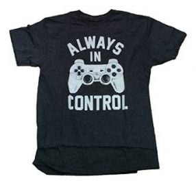 Amazoncom Playstation Controller Always In Control Licensed Graphic T-Shirt Clothing at Amazon