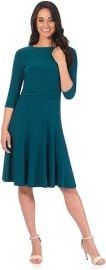 Amazoncom Rekucci Women39s Flippy Fit N39 Flare Dress with 34 Sleeves Clothing Shoes amp Jewelry at Amazon