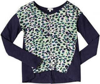 Amazoncom Splendid Leopard Vneck Top Kid Navy Clothing at Amazon