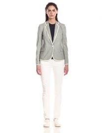 Amazoncom Theory Womenand39s Elisity Pure Flannel Blazer Clothing at Amazon