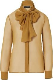 Amazoncom Tie Neck Blouse Luxury Stores at Amazon