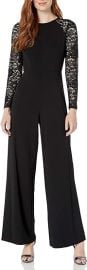 Amazoncom Tommy Hilfiger Women39s Lace Sleeve Jumpsuit Black 2 Clothing Shoes amp Jewelry at Amazon