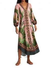 Amazonia Forest Linen-Blend Midi Dress at Saks Fifth Avenue