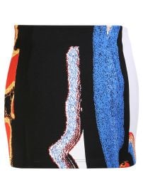 Ambush Jacquard Graphic Knit Skirt at Cettire