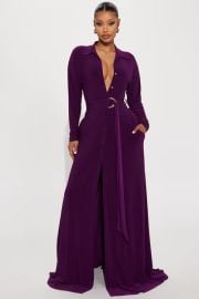 Amelia Belted Maxi Dress - Eggplant Fashion Nova at Fashion Nova