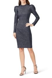 Amelie Metallic Knit Dress at Rent The Runway